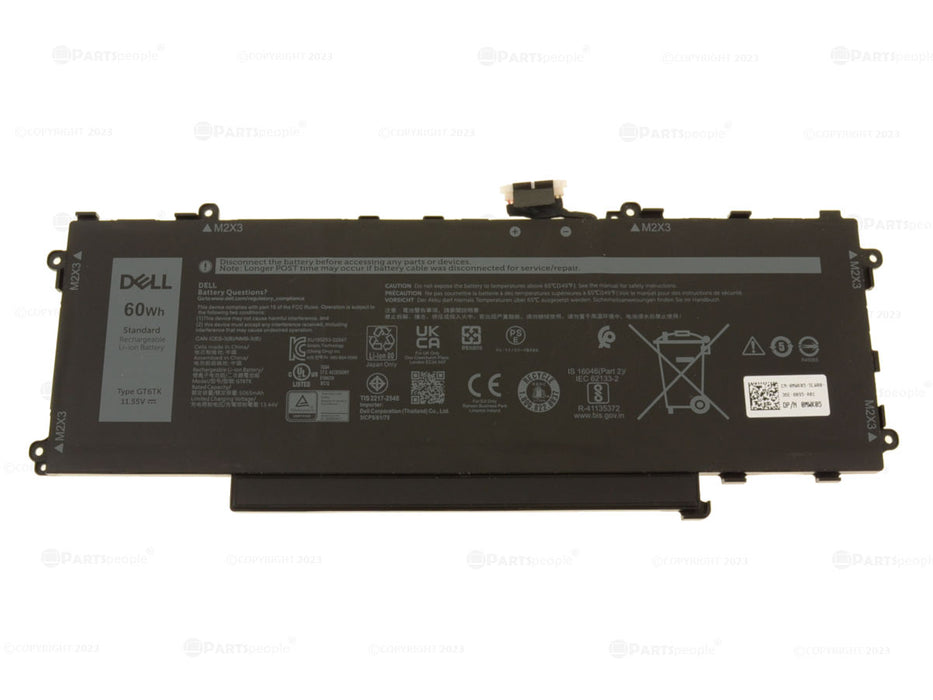 New  Dell OEM Original Latitude 9440 2-in-1 60Wh 3-cell Laptop Battery GT6TK