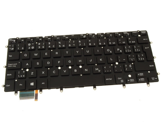 New French-English Dell OEM XPS 9350 9343 Keyboard  Backlight MWV23