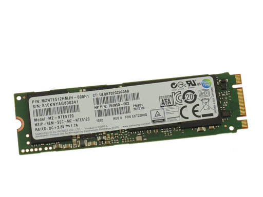Refurbished Dell OEM XPS 1820 9343 Latitude 7275 512gb SSD Hard Drive Samsung M.2 2280 Card - LaptopParts.ca