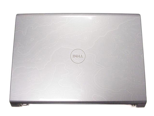 New Dell OEM Studio 1535 1536 1537 15.4" LCD Back Cover Lid Top Plastic  Hinges P553X Graphite Grey  Blue Trim