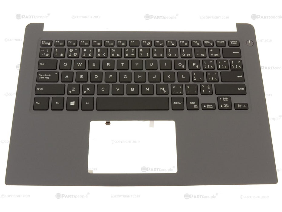 New French-English Dell OEM Inspiron 7460 Palmrest Spanish Keyboard Assembly No TP N9V3N
