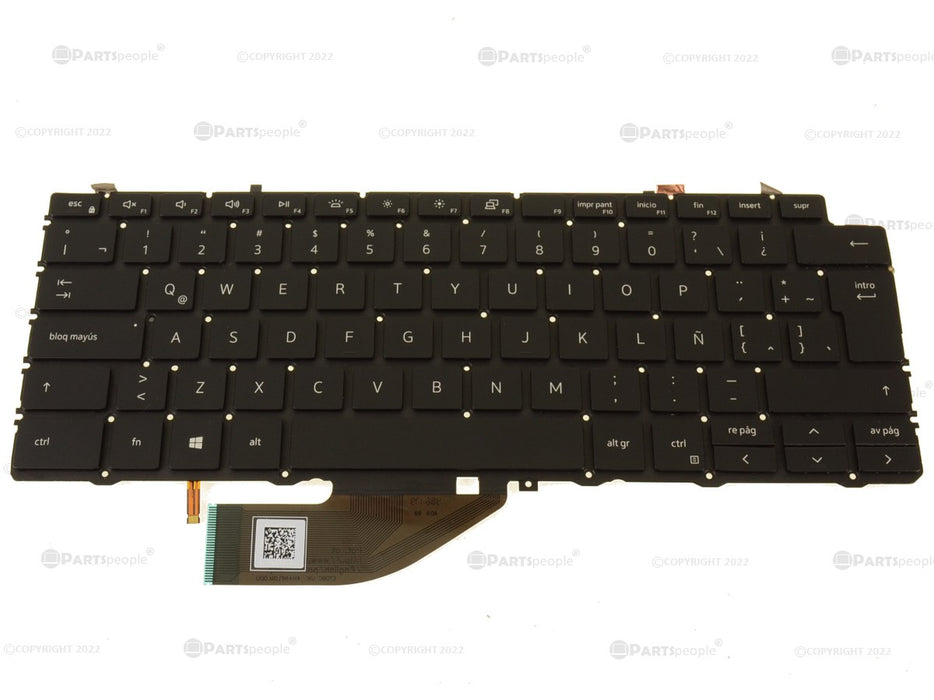 New Spanish Dell OEM XPS 7390 9310 2-in-1 Backlit Keyboard N9Y8N