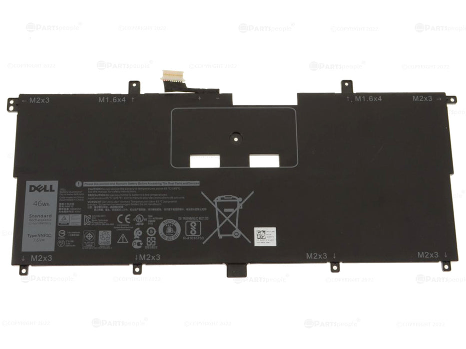 Used Dell Original XPS 9365 4-Cell 46Wh OEM Battery NNF1C