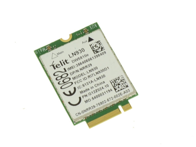 Used Dell OEM Wireless 5810E DW5810e M.2 Mobile Broadband 4G LTE WWAN Card NRR39