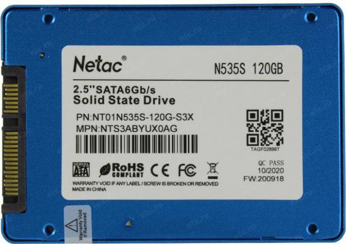 New Netac Internal SSD 120GB Solid State Drive 2.5'' SATA III 6GB/s