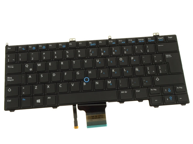 New Spanish Dell OEM Latitude E7440 Laptop Keyboard Non-Backlit NX01T