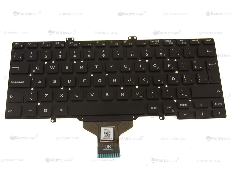 Refurbished SPANISH Dell OEM Latitude 7400 5400 5401 5410 Laptop Keyboard Single PointNo BL NXW9P