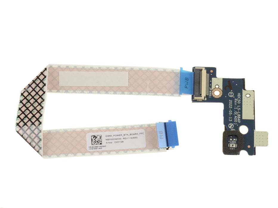 New Dell OEM Precision 7670 7680 Power Button Board Circuit Board  Cable For FP No LED N646P P1G0N