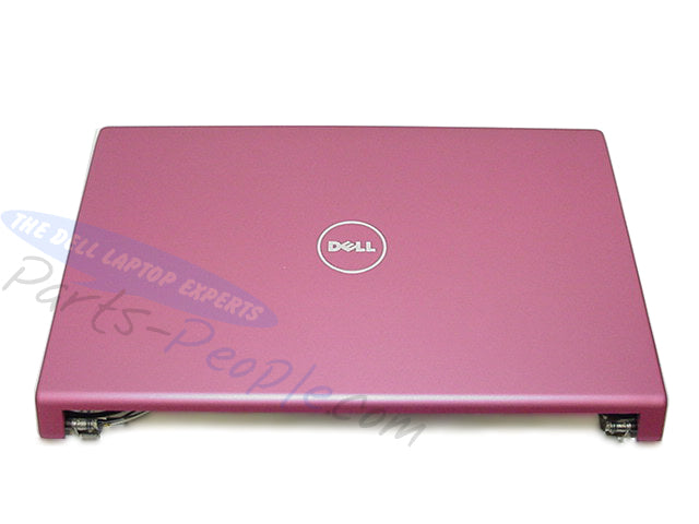 Pink - Dell OEM Studio 1555 1557 1558 15.6" LCD Back Cover Lid Top with Hinges - WKKVV