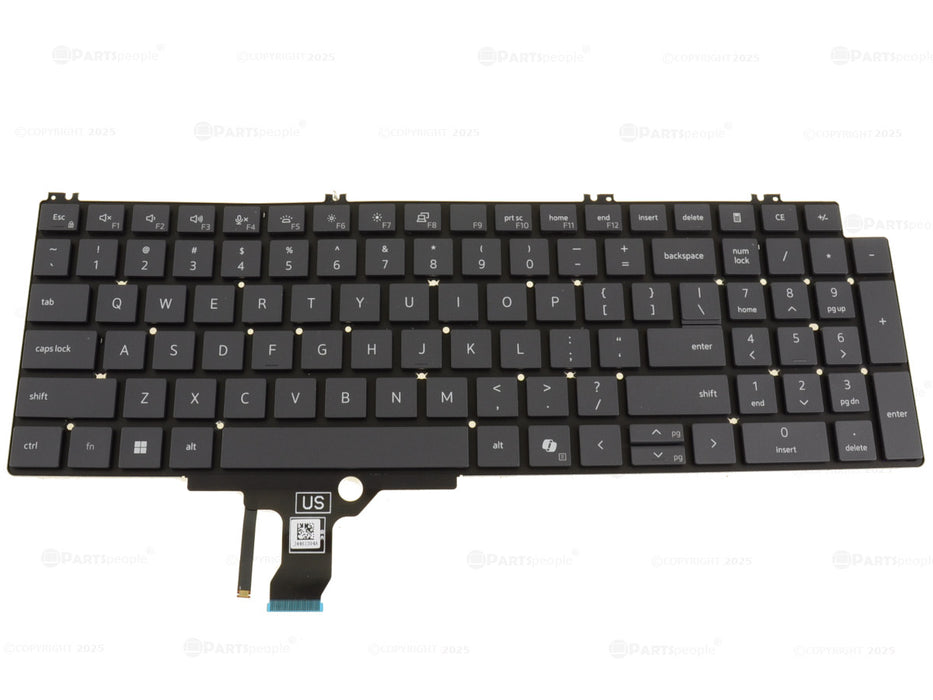 New Dell OEM Pro 16 Plus PB16250 Laptop Backlit Keyboard P30CW