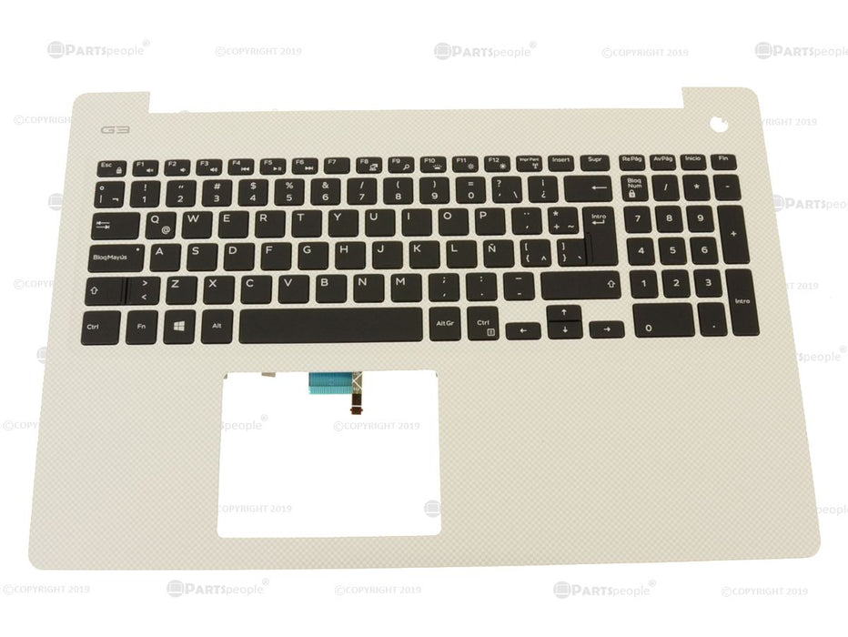 New Spanish Dell OEM G Series G3 3579 Palmrest Keyboard Assembly NTP Y192K P4XCP
