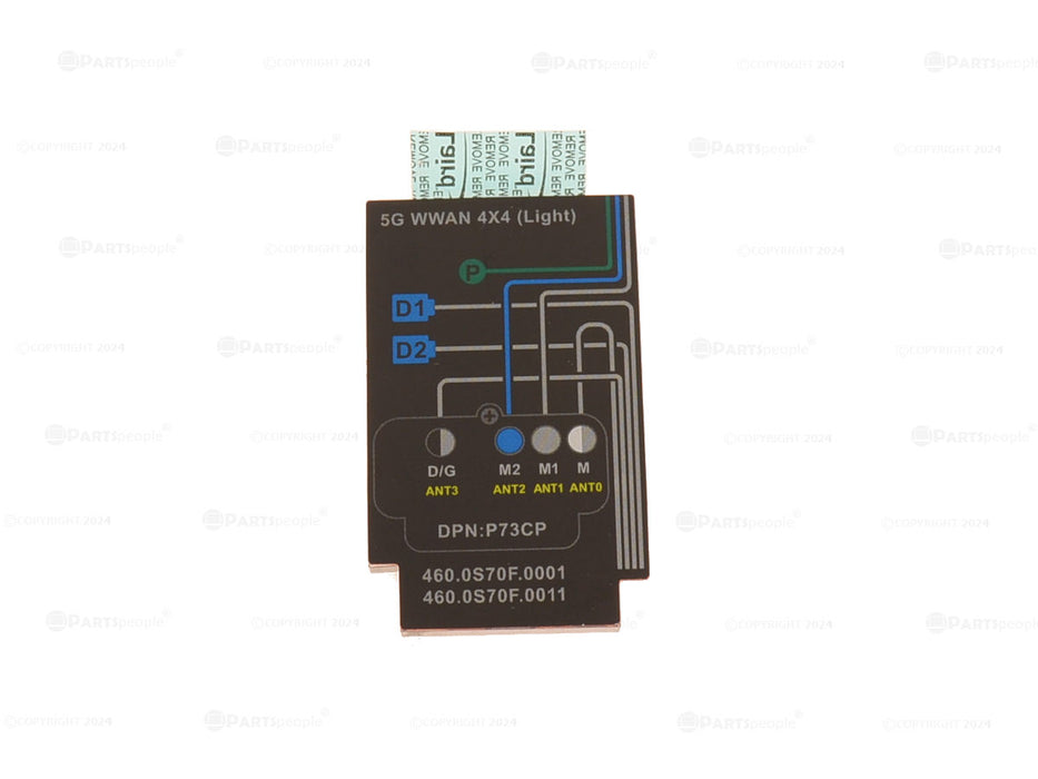 Nouveau support de blindage thermique Dell OEM Latitude 7350 pour carte sans fil WWAN P73CP