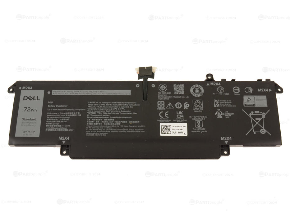 New  Dell OEM Original Precision 5470 5480 72Wh 4-cell Laptop Battery P83V9