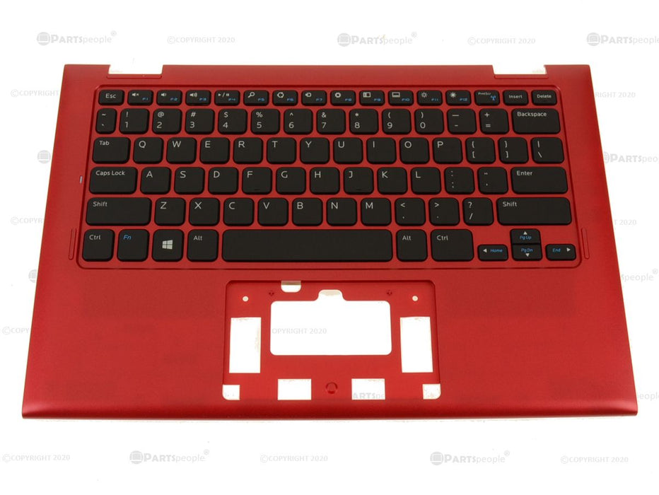 New Dell OEM Inspiron 3147 3148 Palmrest Keyboard Assembly  Red No TP PFF89