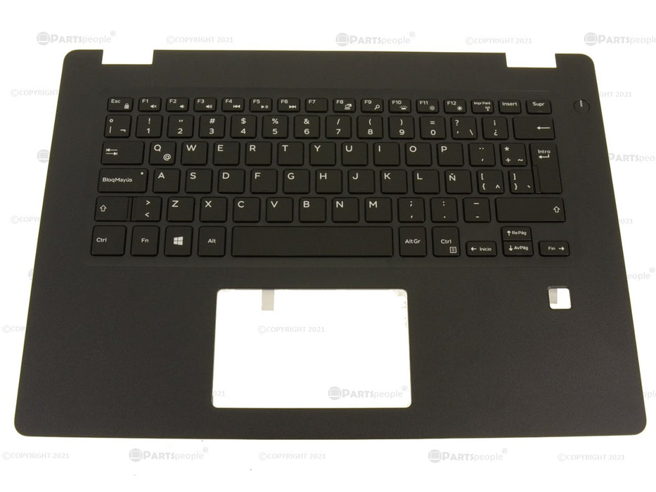New SPANISH Dell OEM Latitude 3490 Spanish Keyboard Palmrest Assembly Backlit PGKR0