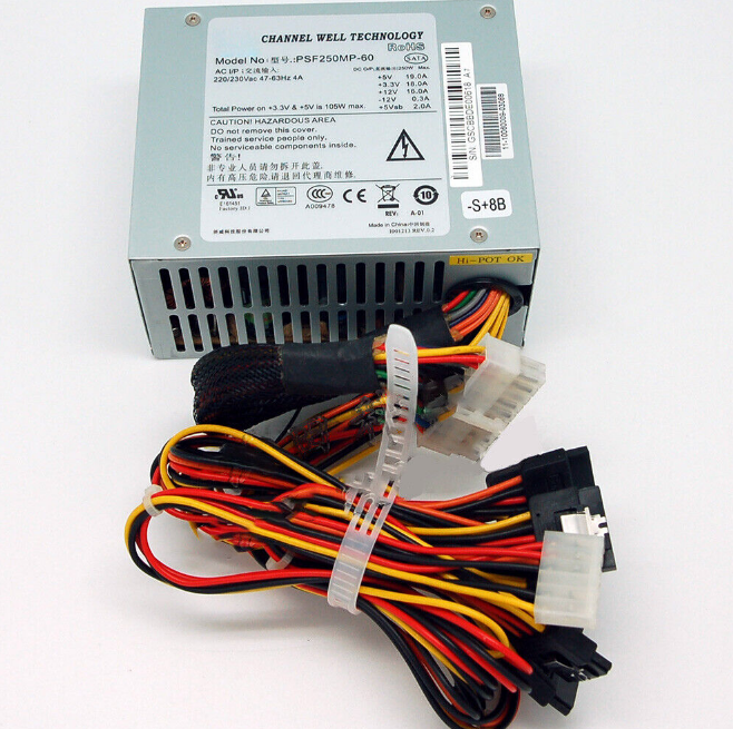 New HIKVISION DVR Power Supply SATA*8 PSF250MP-60 PSF220MP-60