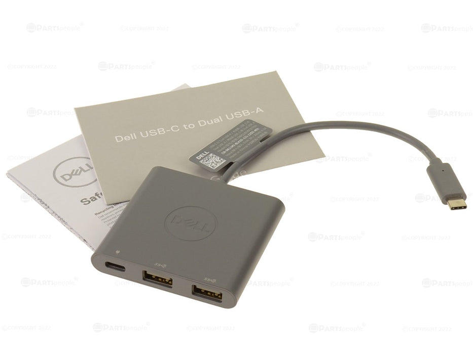 New Dell OEM USB-C to Dual USB-A  Power Pass-Through Adapter Cable R11MJ