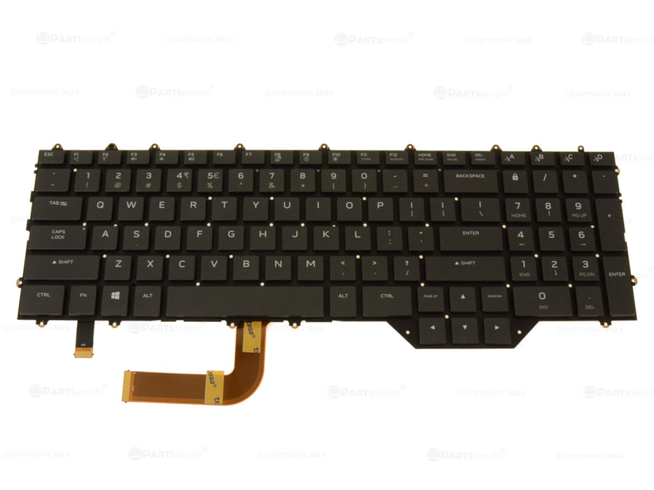 New US INTL OEM Alienware m17 R4 Mechanical Backlit Laptop Keyboard Assembly Cherry MX Keyboard 8YPY0 R679V