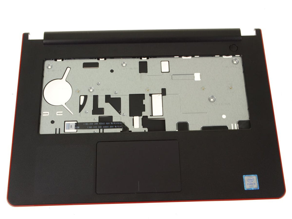 Dell OEM Inspiron 14 (3458) Palmrest Touchpad Assembly - Red Trim - R8W19