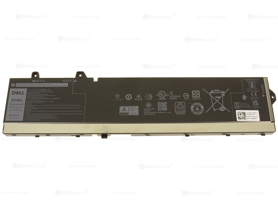 Dell OEM Original Precision 7770 7670 7780 7680 6-Cell 83Wh Laptop Battery - RCVVT w/ 1 Year Warranty