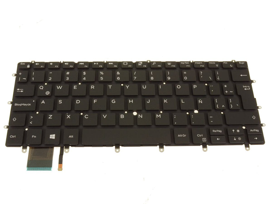 New SPANISH Dell OEM XPS 9370 9380 Keyboard  Backlight RD0CJ