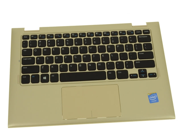 New GOLD Dell OEM Inspiron 3147 3148 Palmrest Touchpad Keyboard Assembly RDD7F