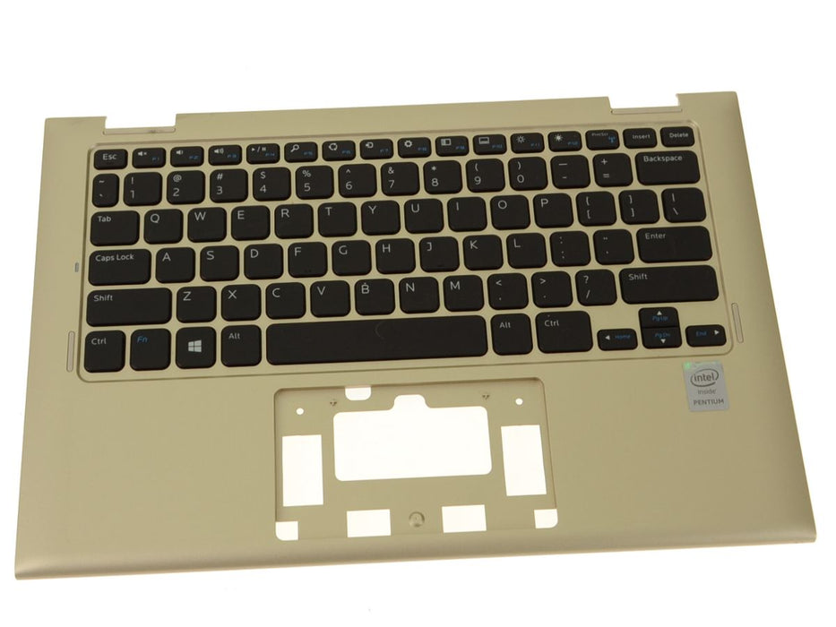 Refurbished GOLD Dell OEM Inspiron 3147 3148 Palmrest Keyboard Assembly No TP RDD7F