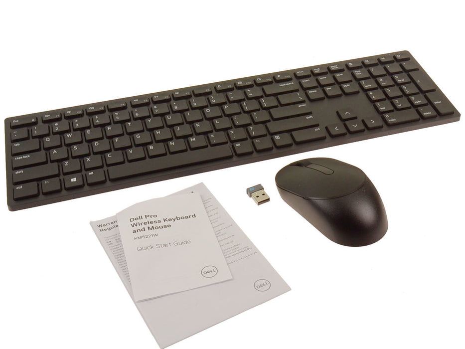 Used Dell OEM Pro Wireless Keyboard & Mouse Kit KM5221W 1NF4K