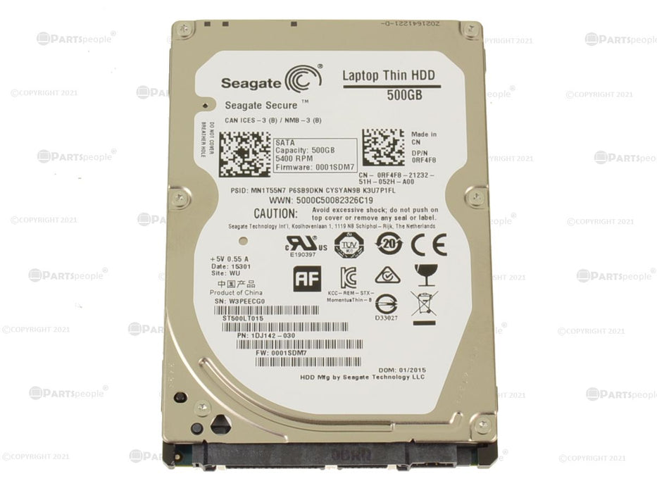 New Seagate 500GB SATA 6GB/s Laptop 2.5" Hard Drive 5400rpm 7mm RF4F8