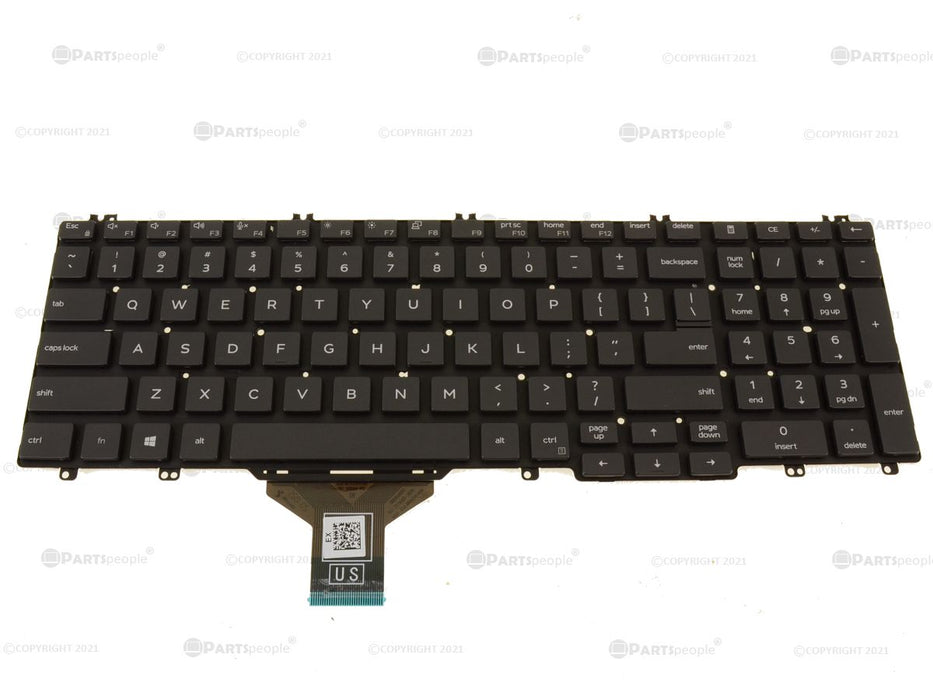 New Dell OEM Latitude 5510 5511 Precision 3550 3551 Laptop Keyboard Single Point No BL RG3RK