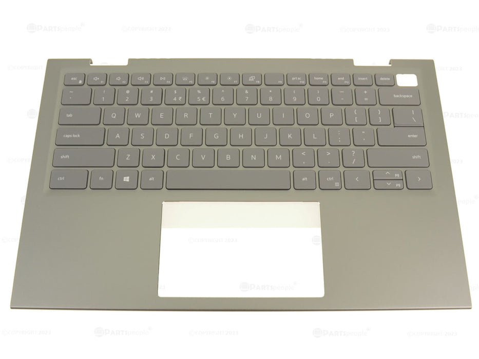 New US INTL Dell OEM Inspiron 5410 2-in-1 Backlit Keyboard Palmrest Assembly RH3HH