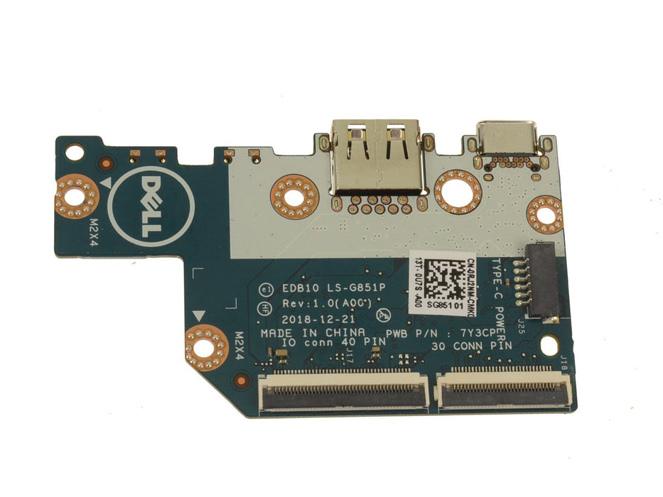 Refurbished Dell OEM Chromebook 3100 2-in-1 Right-Side Power and USB Volume Button Circuit Board RJ2NM