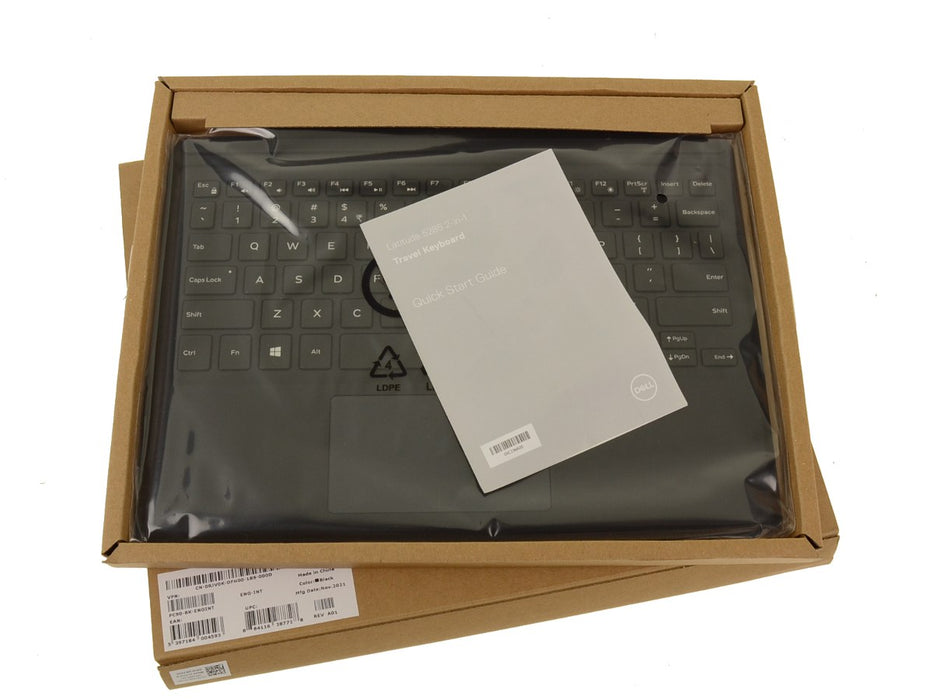 New US INTL Dell OEM Latitude 5285 5290 2-in-1 Tablet Travel Mobile Keyboard K16M RJV0K
