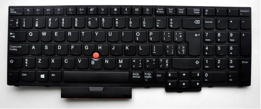 New Lenovo Thinkpad Edge E580 E585 L580 E590 T590 L590 Canadian Bilingual Keyboard SN20P34212