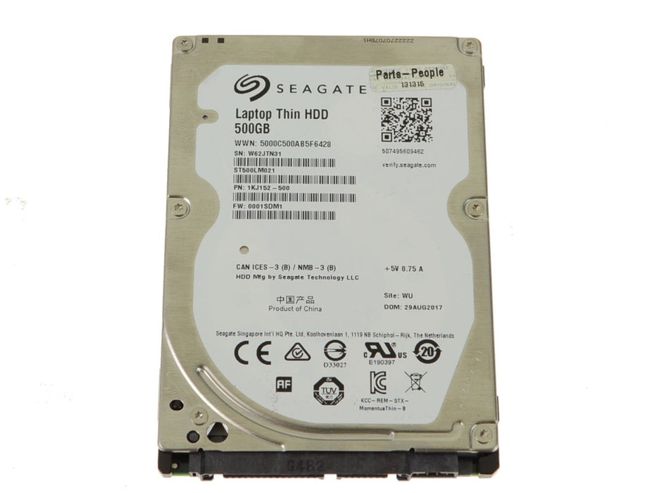 Used Seagate Momentus 500gb SATA Laptop Hard Drive 3Gb/s 7200rpm 7mm