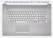 New Top Cover Upper Case HP 17-BY 17T-BY 17-CA 17Z-CA Palmrest non-backlit US Keyboard Without ODD with PTP Touchpad L92785-001 - LaptopParts.ca