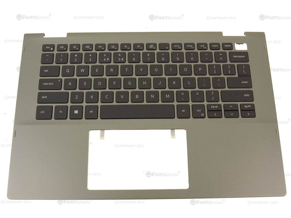 New US INTL Dell OEM Inspiron 5400 2-in-1 Backlit Keyboard Palmrest Assembly X46H3 T15R8