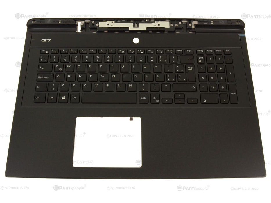 New Spanish Dell OEM G Series G7 7790 Backlit Keyboard Palmrest Assembly No DP TPT36