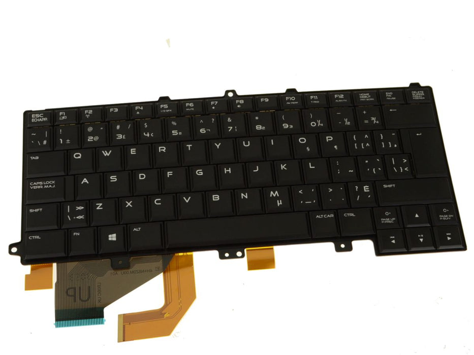 Refurbished Canadian MUI OEM Alienware 14 R1 Backlit Laptop Keyboard Assembly Canadian Multilingual TTCD0