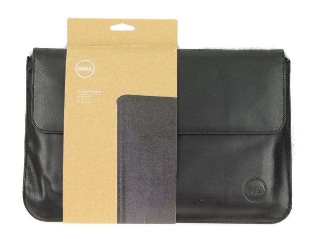 Dell OEM XPS Black Leather Notebook Case Sleeve - Fits up to 11" LCD - TYV3H