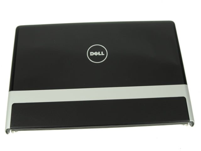 Refurbished Black Dell OEM Studio XPS 1640 1645 1647 15.6" LCD Back Cover Lid Top  Hinges Black Leather TrimU026F