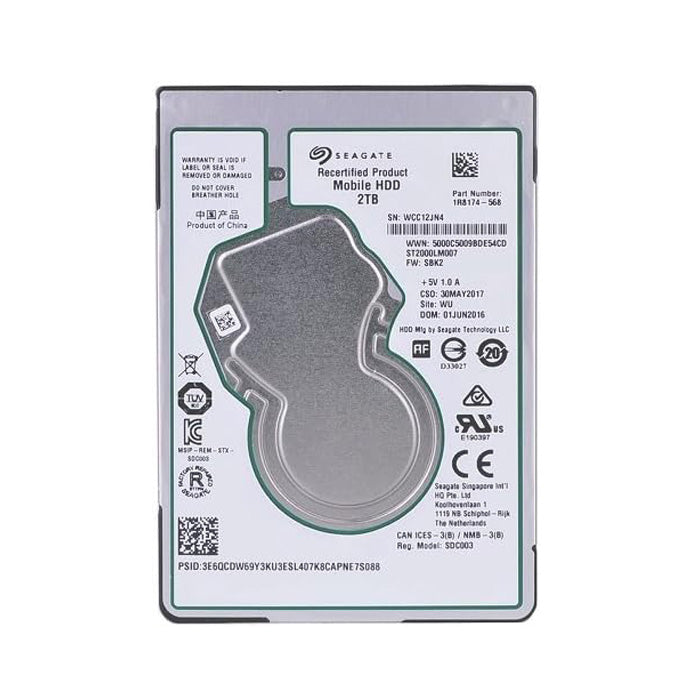 New Seagate ST2000LM007 2TB 2.5" Mobile HDD Slim SATA