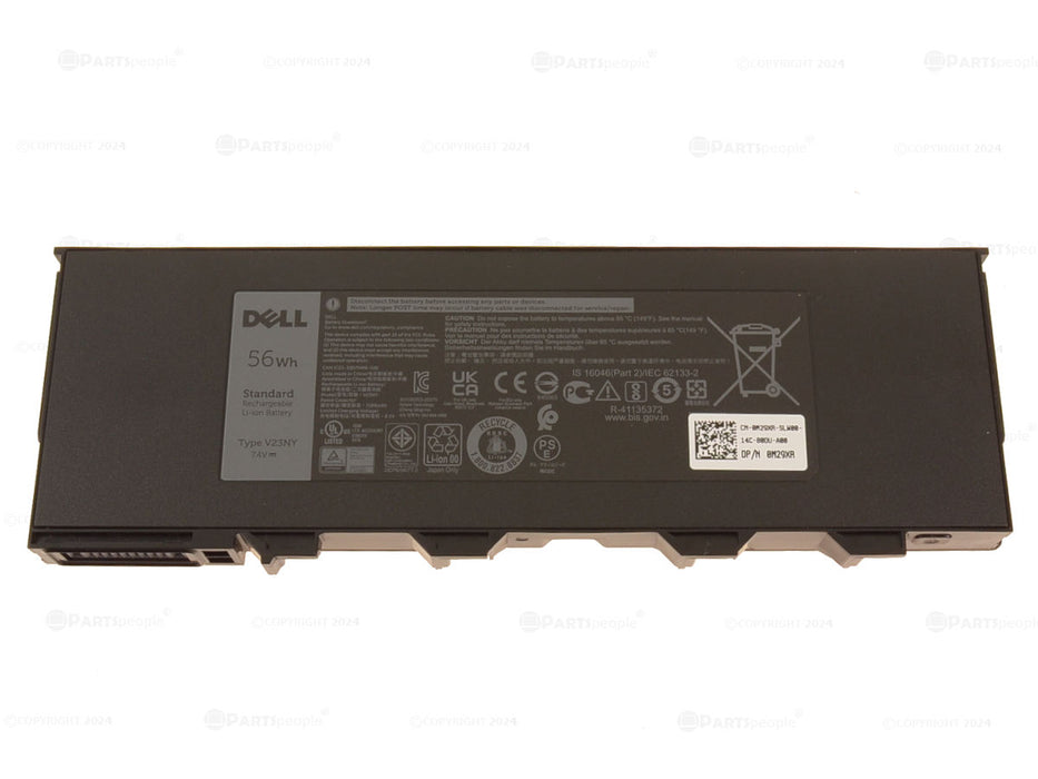 Nouvelle batterie d'ordinateur portable Dell OEM Latitude Rugged 7214 4 cellules 56 Wh, OEM originale V23NY