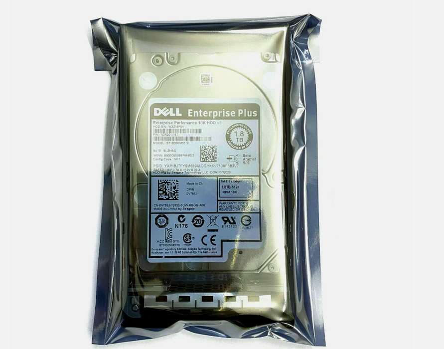 New Dell SC220 SC4020 1.8T 10K SAS 2.5″ Hard Drive 0V768J 05H3XX 5H3XX V768J