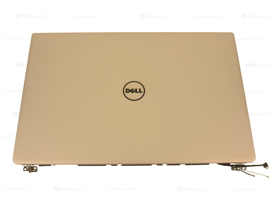New Dell OEM XPS 9350 9360 Laptop 13.3" LCD Back Cover Lid Assembly  Hinges Rose V8R94