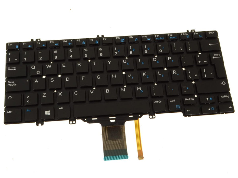 New  Spanish Dell OEM Latitude 5289 7280 5280 7380 Laptop Keyboard  Backlight W6T39