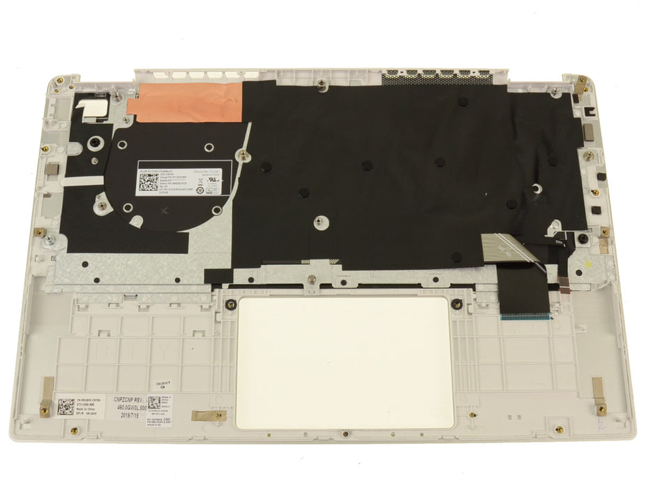 New Dell OEM Inspiron 5390 / Latitude 3301 Palmrest Backlit Keyboard Assembly - W6WJX - R18HX