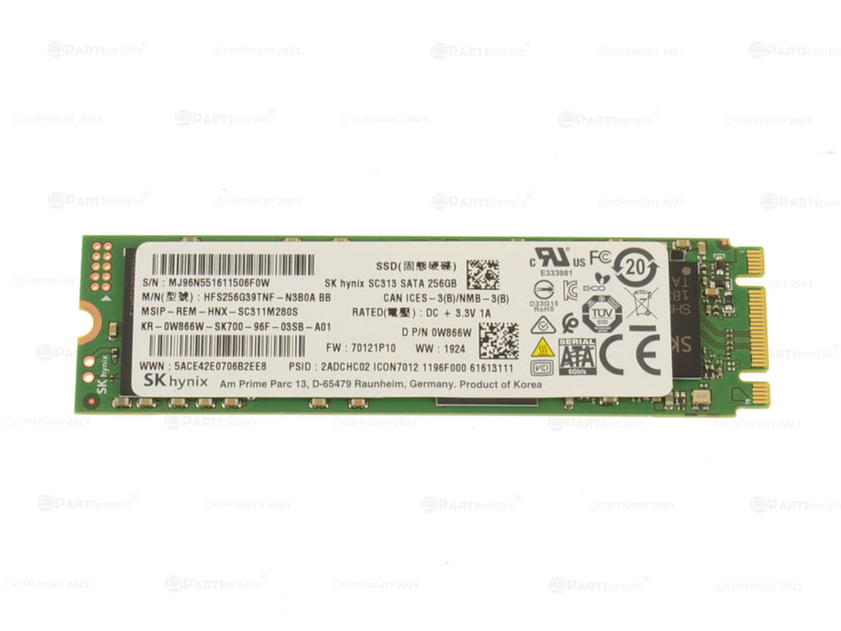 New SK hynix SC313 256GB SATA SSD Hard Drive M.2 2280 Card 256GB W866W