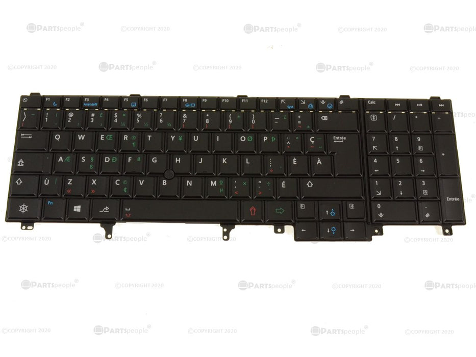 New French Canadian PQ Dell OEM Latitude E6540 Precision M4800 Laptop Keyboard Non-Backlit WGGDT