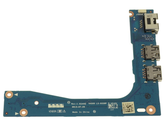 Alienware 17 R1 USB / RJ-45 Ethernet Ports IO Circuit Board - N1DX7 - WH486